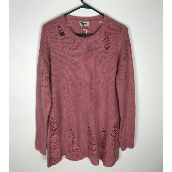 Show Me Your Mumu Tamaya Distressed Sweater - Picture 3 of 5